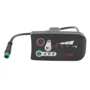 Electric Bike Led Power Display Panel Electric Bike Modification Display Meter With Waterproof 5p Male Plug For 22.2mm Handlebars 48V
