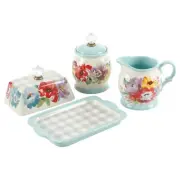 The Pioneer Woman Sweet Romance Butter Dish+Cream and Sugar Set *FREE SHIPPING*