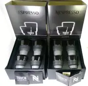 Nespresso 2X2 Touch Cappuccino Cups & 2X2 Touch Mugs in Brand Boxes w Sku,New