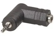 PA3502 Right Angle Head Phono 3.5mm Stereo Socket to 2.5mm Stereo Plug Adaptor
