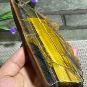Natural tiger's-eye rough raw stone rock specimrn mineral Madagascar 466g AM4
