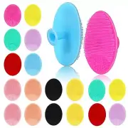 20 Pcs Silicone Face Cleanser Body Scrubber Pad Exfoliating Brush for Shower