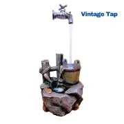 Water Fountain, Water Feature with LED Light, Contemporary design - Vintage Tap