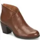 B.O.C. Women's Brown Cushioned Macey Block Heel Zip-Up Bootie 11M