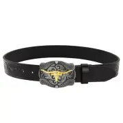 Belt Buckle Belt Cowboy Belt Vintage Western Belt Leather Belt