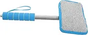 GANAZONO Shower Cleaner Microfiber Sponge with Retractable Handle for Car Windshield Doors Bathroom Tiles and Windows Durable and Portable