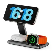 ChargeCore 3 in 1 Wireless Charging Stand Apple/Samsung Watch - Black