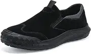[Cubicbee] Men's Suede Slip on Non-Slip Durable Softsole Loafers,Casual Outdoor Low-top Safety Hiking Driving Shoes Orthopedic Softsole Pain Relief Walking Lightweight Boat Shoe