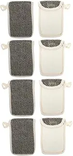 CRILSTYLEO 2sets Durable Soap Bag Soap Saver for Bar Portable Pouch Exfoliating Easy to Use and Store 4pcs*2