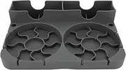 Water Bottle Drying Rack Silicone Non Slip Base Cup Dryer Stand Home Office Kitchen (グレー)