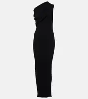 [Rick Owens] Rick Owens One-shoulder jersey maxi dress AU 12 black