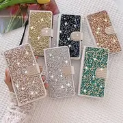 Phone Case For Samsung Galaxy S25 Ultra S24 S23 S22 S21 S20 Plus Ultra A55 A35 A25 A15 5G A54 A34 A14 A53 A33 A32 A22 Wallet Case Bling Rhinestone with Phone S