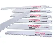 10-Piece Reciprocating Saw Blades Set Wood Metal Timber Demolition Cutting Tools