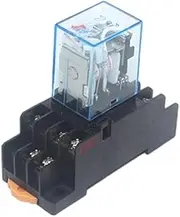 HAODEE 5pcs MY4NJ Coil AC12V AC24V DC12V DC24V DC 36V AC110V AC220V AC380V HH54P 5A 220V Miniature Electromagnetic General Purpose Relay (Size : DC12V)