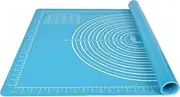 Non-Slip Silicone Pastry Mat Extra Large 28''by 20'' for Non Stick Baking Mats, Table/Countertop Placemats, Dough Rolling Mat, Kneading/Fondant/Pie Crust Mat by Super Kitchen(20×28, Blue)