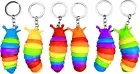 Fidget Toy Sticky Stretch Slug Snail Caterpillar Key Chain Caterpillar Keyring