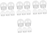 4sets DIY Snow Globe Kit Create Your Own Snow Scene Plastic Dome Xmas Decorations for Indoor Christmas Accessories 5pcs*4