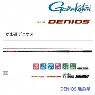 【GAMAKATSU】DENIOS 1.25-53 磯釣竿 (公司貨)