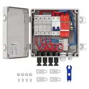 Solar PV Combiner Box 4 String 10A for Solar Panel System ABS Case IP65