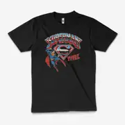 Superman DC Comics Superhero The Man Of Steel T-Shirt Unisex Tee Black