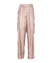 Belt-loop casual pants FR36,FR40 Nude