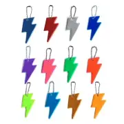 12Pcs/set Reflective Pendant Reflectors Pendant with Chain for Bag