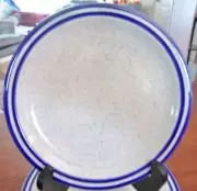Syracuse Restaurant Ware King's Inn 5 Oval Plates Cobalt Blue Speckled 9.5" NEW