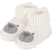White Knit Booties Newborn Novelty Cuddly Soft Baby/Infant Dress-Up Costume