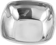 Vaguelly Stainless Steel Mixing Bowl Versatile Salad Fruit and Noodle Serving Bowl for Meal Prep Kitchen Storage Easy Stability