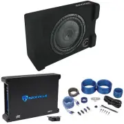 Kicker 52CVTDF122 CVTDF 12" Subwoofer in Down Firing Sub Box+Amplifier+Amp Kit