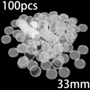 Holders Coin Capsule Clear Round Box Protection Transparent Containers
