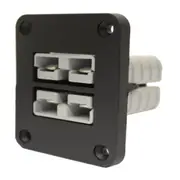 Dual 50a Anderson Connector Panel Mount with Plugs