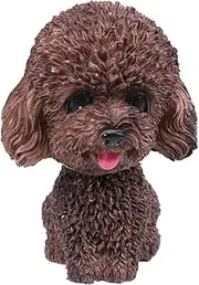 Nodding Heads car Ornaments Dog bobbleheads for car Dashboard Dog Solar Dancing Toys Dog Miniature Small Dog Figurines Animal Automotive Christmas Decor Meter Office Halloween