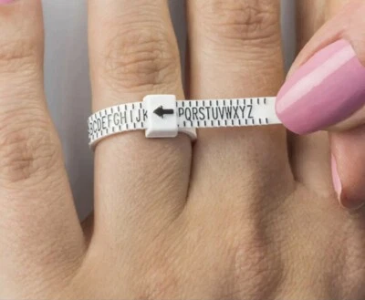 UK Ring Sizer Measure Finger Size Gauge Unisex English FREE POSTAGE SIZES A-Z+9