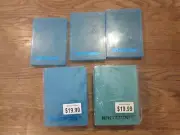 LOT 9 Nintendo 64 EMPTY Hard Protector Blue 1 Green Logo Storage Clamshell CASE