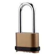 Sturdy Solid Alloy Combination Padlock with Hardened Steel Shackles for Safety