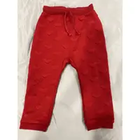 在飛比找蝦皮購物優惠-H&M 長褲 運動褲 棉褲 愛心 紅色 女童