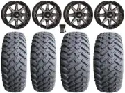 High Lifter HL10 14" Wheels Smoke 27" MotoHammer Tires Polaris RZR Turbo S / RS1