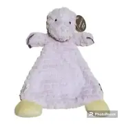 Demdaco T-Rex Dinosaur Rattle Lovey Security Blanket purple