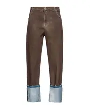 Pinko Soprano Turn-Up Stretch Jeans 27 brown