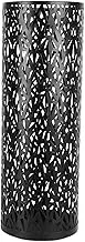 Metal Round Umbrella Stand, Hollow Design, Premium Craftsmanship, Compact Design, Multifunctional Utility, for Entryway, Home Office, Hotel (M)
