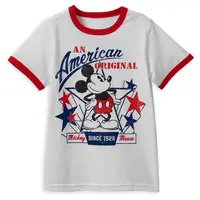 在飛比找樂天市場購物網優惠-Disney 米奇米妮 童裝 T恤 短袖 L/XL 短T 圓