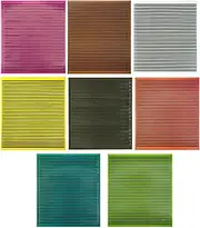 Synthetic Quills for Fly Tying | 8 Sheets Fly Tying Sticker | Lure Making Wrap for Freshwater Saltwater, Portable Accessories