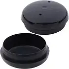 1-1/2" Wrought Iron Patio Furniture Feet Caps - round Plastic Outdoor Metal Tabl