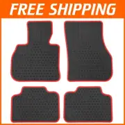Custom Fit All-Weather Floor Mats for Mini Countryman F60 2017-2024 - Red Rubber