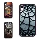 Anti scratch Cover spider spinning web For iPhone XS 11 12 13 14 15 16 Pro Max