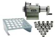 15 PC 1/8~1” x 16THS 5C COLLET SET CERTIFICATE + RACK + SPIN INDEX FIXTURE R[