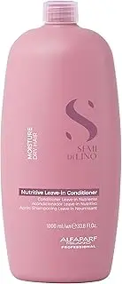 Alfaparf Milano Semi di Lino Moisture Nutritive Leave-In Conditioner - Promoting Glossy, Silky Radiance - Softens, Nourishes and Protects - 33.79 oz