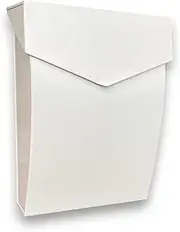 NACH Mailboxes for Outside Wall Mount, 4.8 x 10 x 13 inch White Wall Mounted Mailboxes for Outside, Waterpoof Mailbox for House - The Bradley Large Mail Box