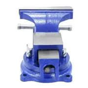 Heavy Duty 5 Inch Bench Vise with Swivel Base Locking Mechanism 360 Degree